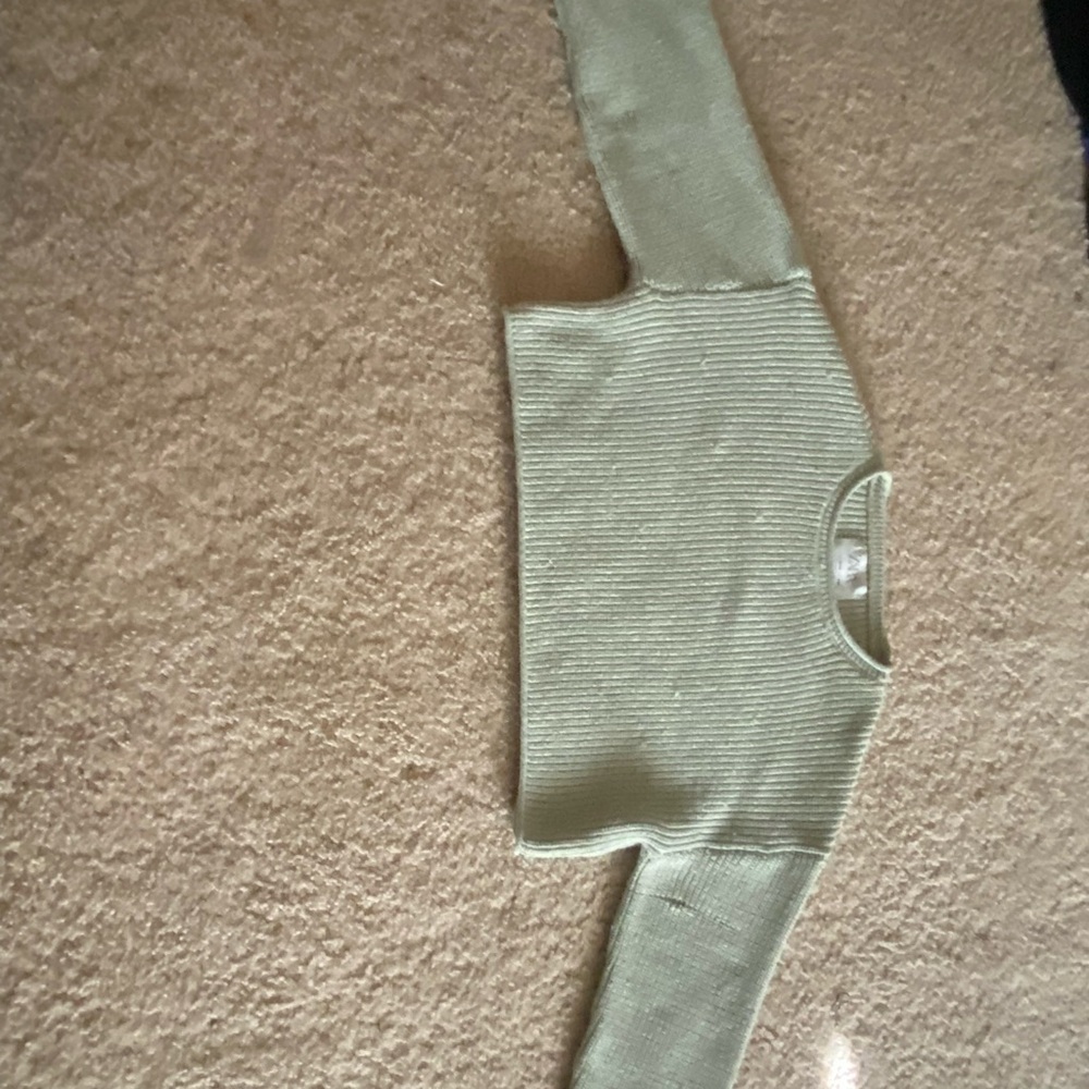 Zara Light Green Knit Top